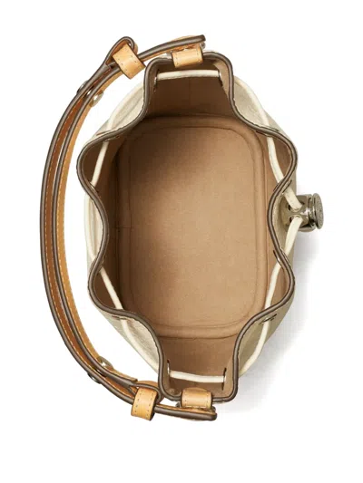 Tory Burch T Monogram Leather Mini Bucket Bag