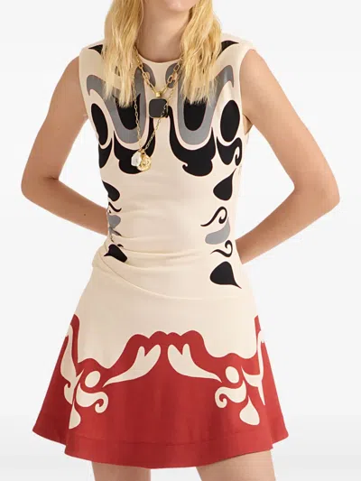 La Doublej Lela Mini Dress Phoenix Placee In Multi