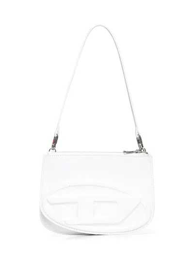 Diesel White 1dr Twin Shoulder Bag In White