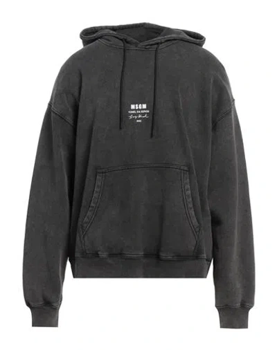 Msgm Tiago Alexandre X  Man Sweatshirt Grey Size L Cotton