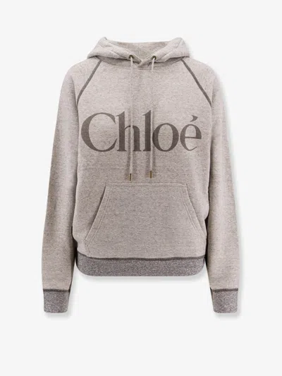 Chloé Cotton Blend Logo Hoodie