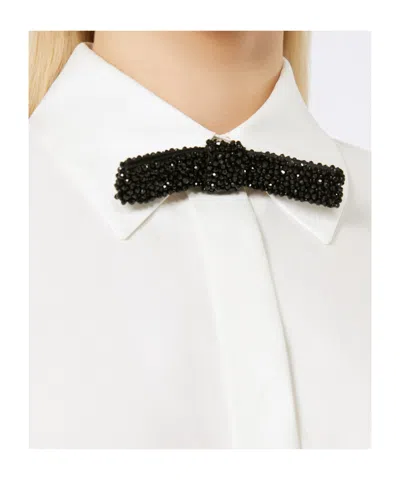 Max Mara Studio Roll Shirt White In White