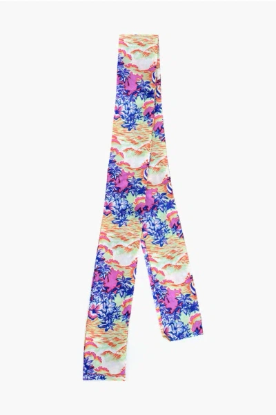 Dsquared2 Patterned Silk Hawaii Foulard