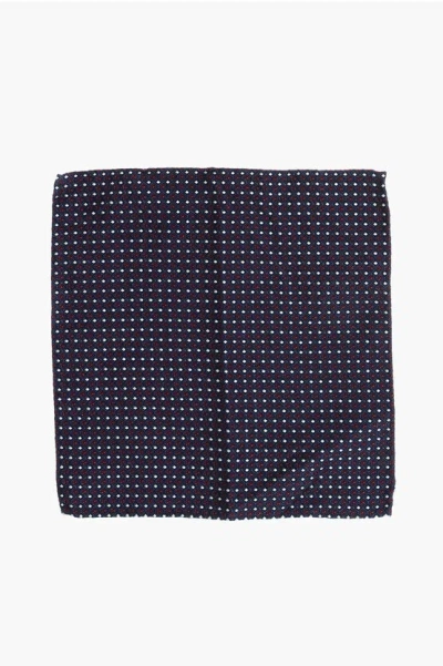 Dsquared2 Geometrical Patterned Silk Blend Pocket Square