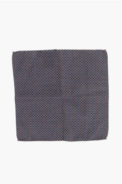 Dsquared2 Patterned Silk Blend Pocket Square