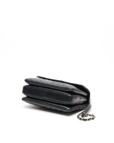Pre-owned Chanel Medium Trendy Top Handle Bag In Black