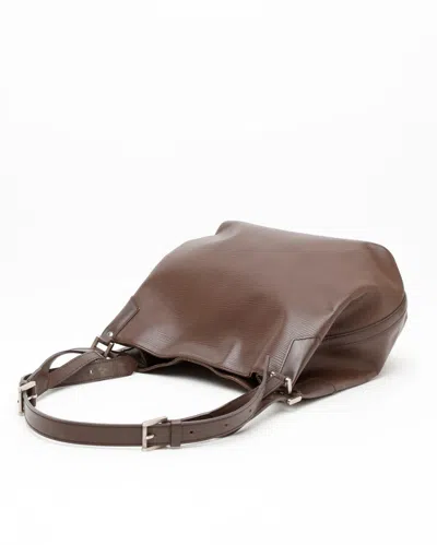 Pre-owned Louis Vuitton Epi Mandara Mm Bag In Brown