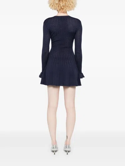 Self-portrait Mini Dress Self-portrit In Blue