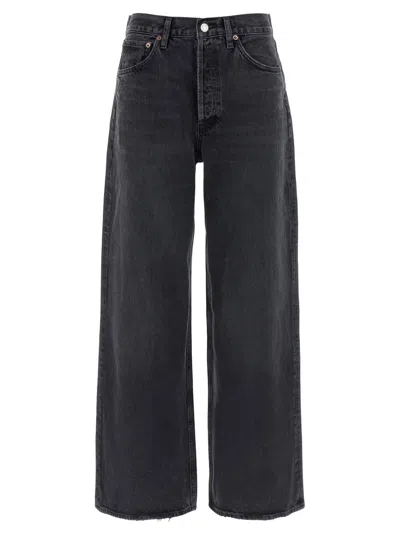 Agolde 90s Pinch Straight-leg Jeans In Black