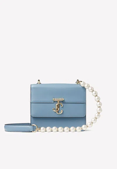 Jimmy Choo Leather Varenne Shoulder Bag In Blue