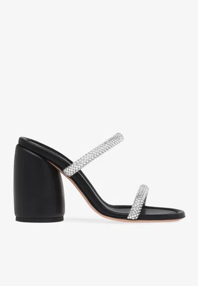 Gianvito Rossi Eline 95 Crystal-embellished Mules In Black