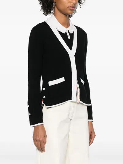 Thom Browne Side Buttoned Knit Cardigan