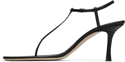 Christen Mono Strap 75 Leather Sandals In Black