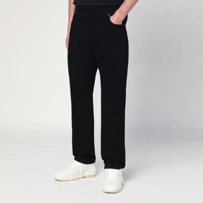 Balmain Denim Jeans With Pockets And Loops In Black