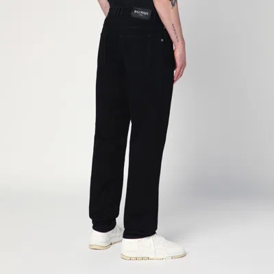 Balmain Denim Jeans With Pockets And Loops In Black