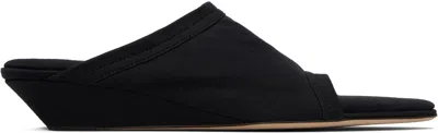 Christen Ssense Exclusive Black 25mm Stretch Flat Mules