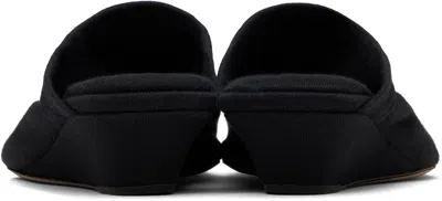 Christen Ssense Exclusive Black 25mm Stretch Flat Mules