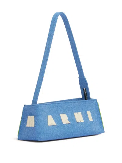 Marni Denim Shoulder Museo Shoulder Bag