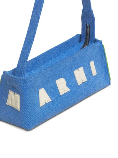 Marni Denim Shoulder Museo Shoulder Bag