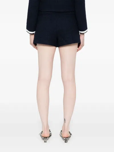 Self-portrait Bouclé Wool Blend Skort