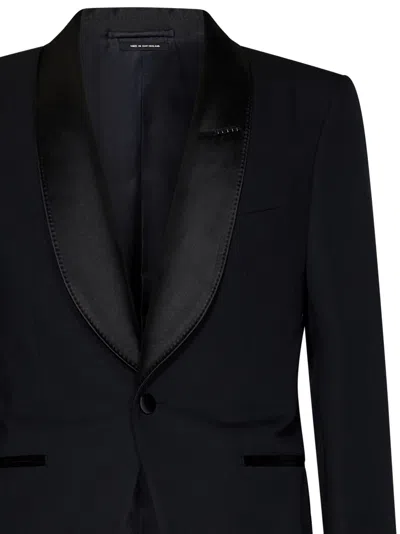 Tom Ford Two-piece Single-breasted Dinner Suit In Black