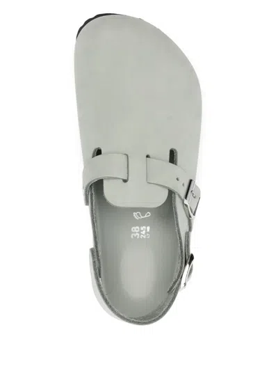 Birkenstock Tokio Suede Mules In Gray