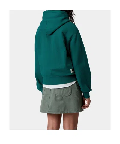 Carhartt Knitwear Hoodie Drawstring Hood In Green