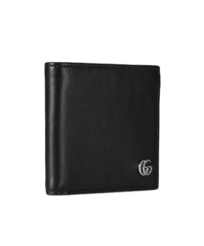 Gucci Bi-fold Wallet Gg Marmont Black Men