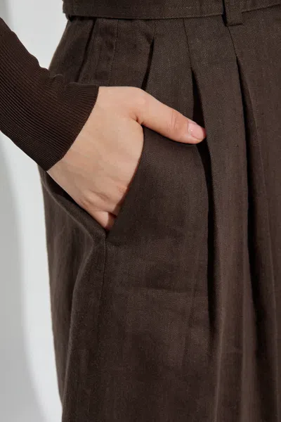 Helmut Lang High-waisted Belted Trousers