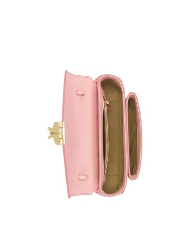 Mcm Shoulder Bags With Adjustable Strap And Gold-tone Hardware In Pink