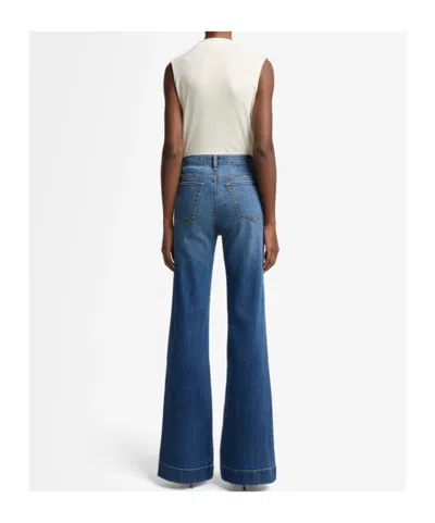 7 For All Mankind Original Tailorless Dark New York Bootcut Jean In Blue