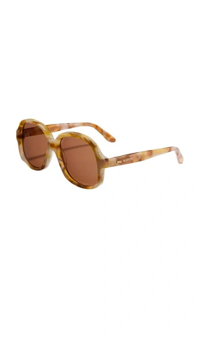 Valentino Brown Irregular Unisex Sunglasses Vls-177 B 59