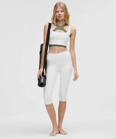 Lululemon Bend This Ribbed Scoop And Square Bra Light Support, A-c Cups