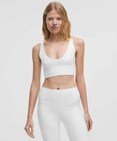 Lululemon Bend This Ribbed Scoop And Square Bra Light Support, A-c Cups