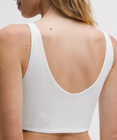 Lululemon Bend This Ribbed Scoop And Square Bra Light Support, A-c Cups