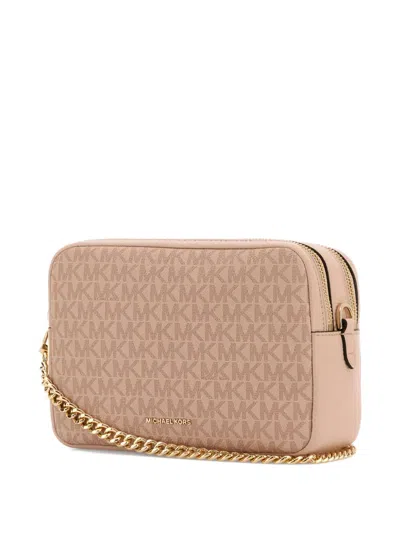 Michael Michael Kors Michael By Michael Kors Pink Canvas Medium Bryant Shoulder Bag