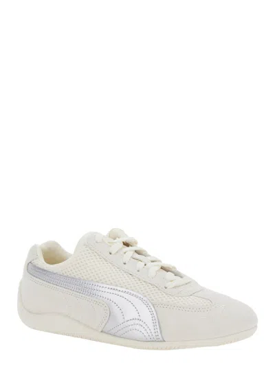 Puma Speedcat Beige Low Top Sneakers With Logo Patch On The Tongue And Formstrip Logo Detail On The Sidei In Multi