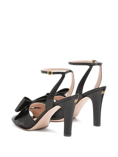 Valentino Garavani Bowow Leather Sandal In Animal Print