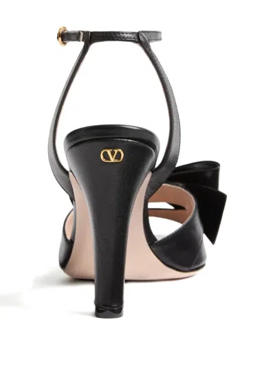 Valentino Garavani Bowow Leather Sandal In Animal Print