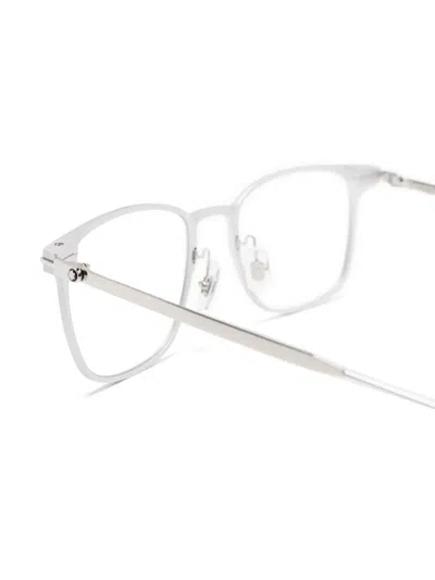 Montblanc Square-frame Glasses In White