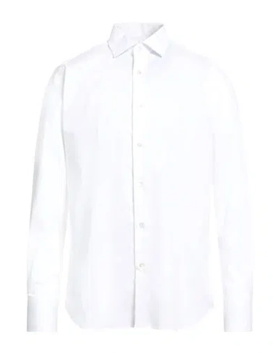 Bagutta Man Shirt White Size 17 Cotton