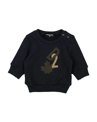 Dsquared2 Newborn Boy Sweatshirt Midnight Blue Size 3 Cotton