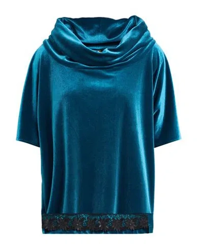 Gai Mattiolo Gm Woman Top Deep Teal Size 14 Polyester, Elastane