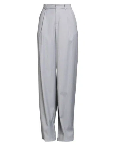 Hinnominate Woman Pants Grey Size M Polyester, Viscose, Elastane