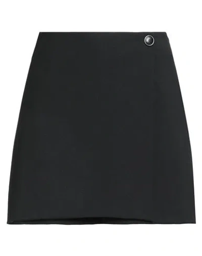 Twinset Woman Shorts & Bermuda Shorts Black Size 10 Polyester, Wool, Viscose, Elastane