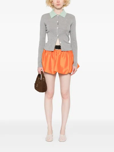 Self-portrait Self Portrait 'grey Merino Wool' Cardigan In Gray