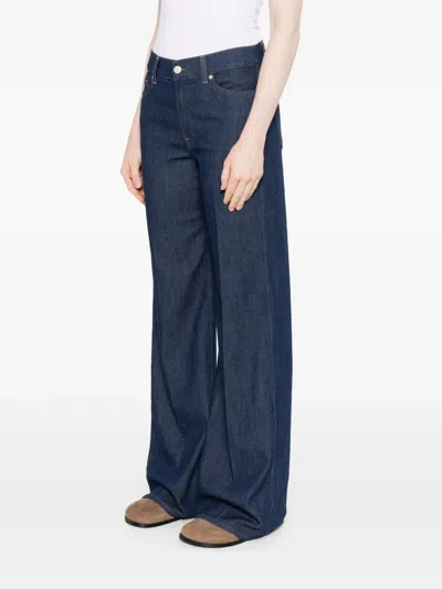 7 For All Mankind Denim Straight-leg Jeans In Blue