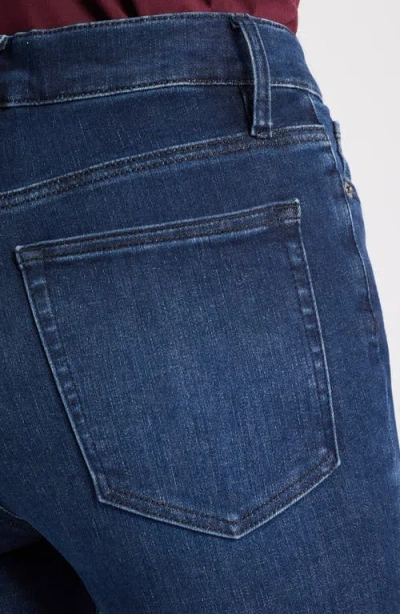 Frame Le Jane Faded High-rise Straight-leg Jeans In Dark Denim