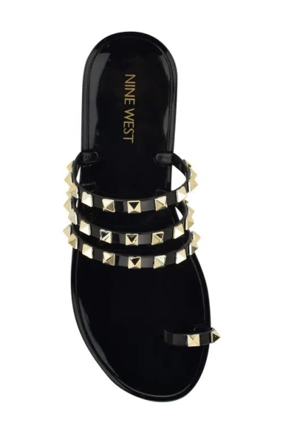 Nine West Centy Studded Toe Loop Sandal