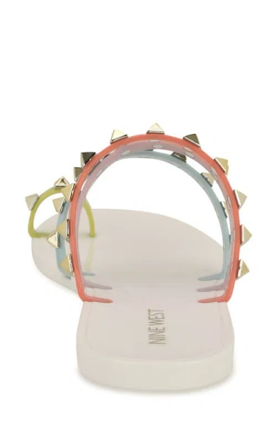 Nine West Centy Studded Toe Loop Sandal